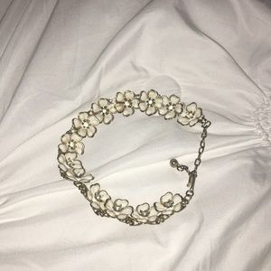 Vintage Diamond Flower Choker